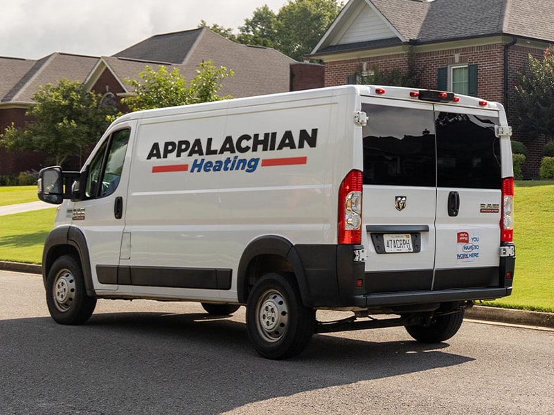a truck is parked on the side of a road